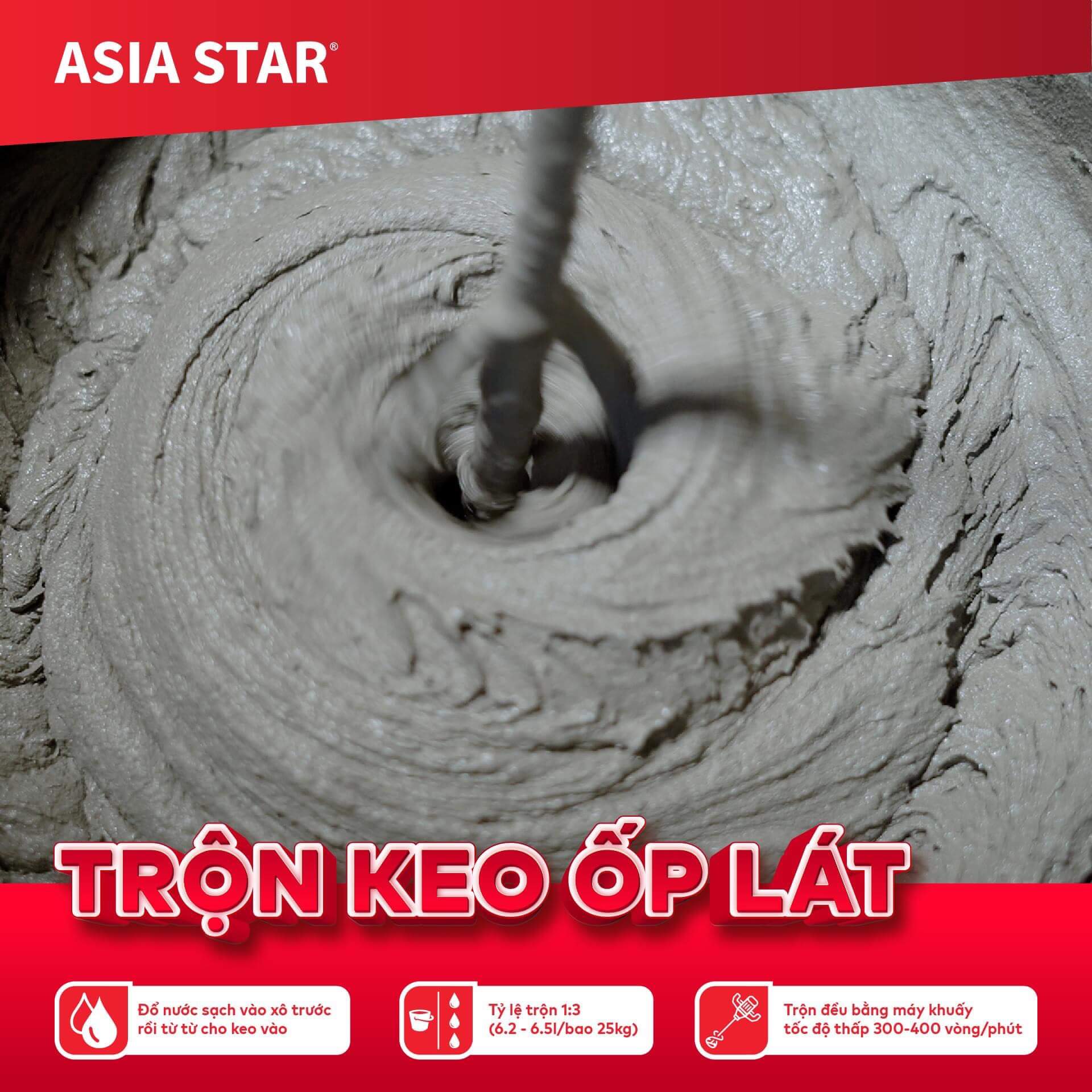 Trộn keo ốp lát PERFECT ASIA - P04 